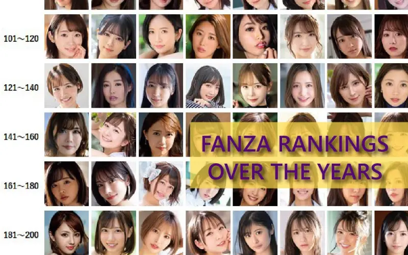 FANZA’s Actress Rankings Throughout the Years – Part 2