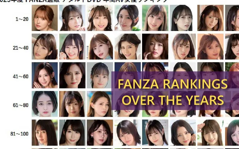 FANZA’s Actress Rankings Throughout the Years – Part 1