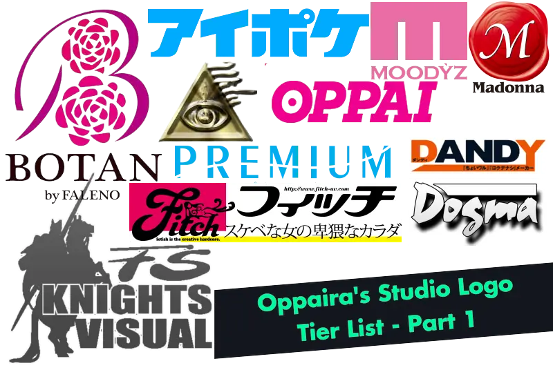 Oppaira's JAV Studio Logo Tier List - Part 1